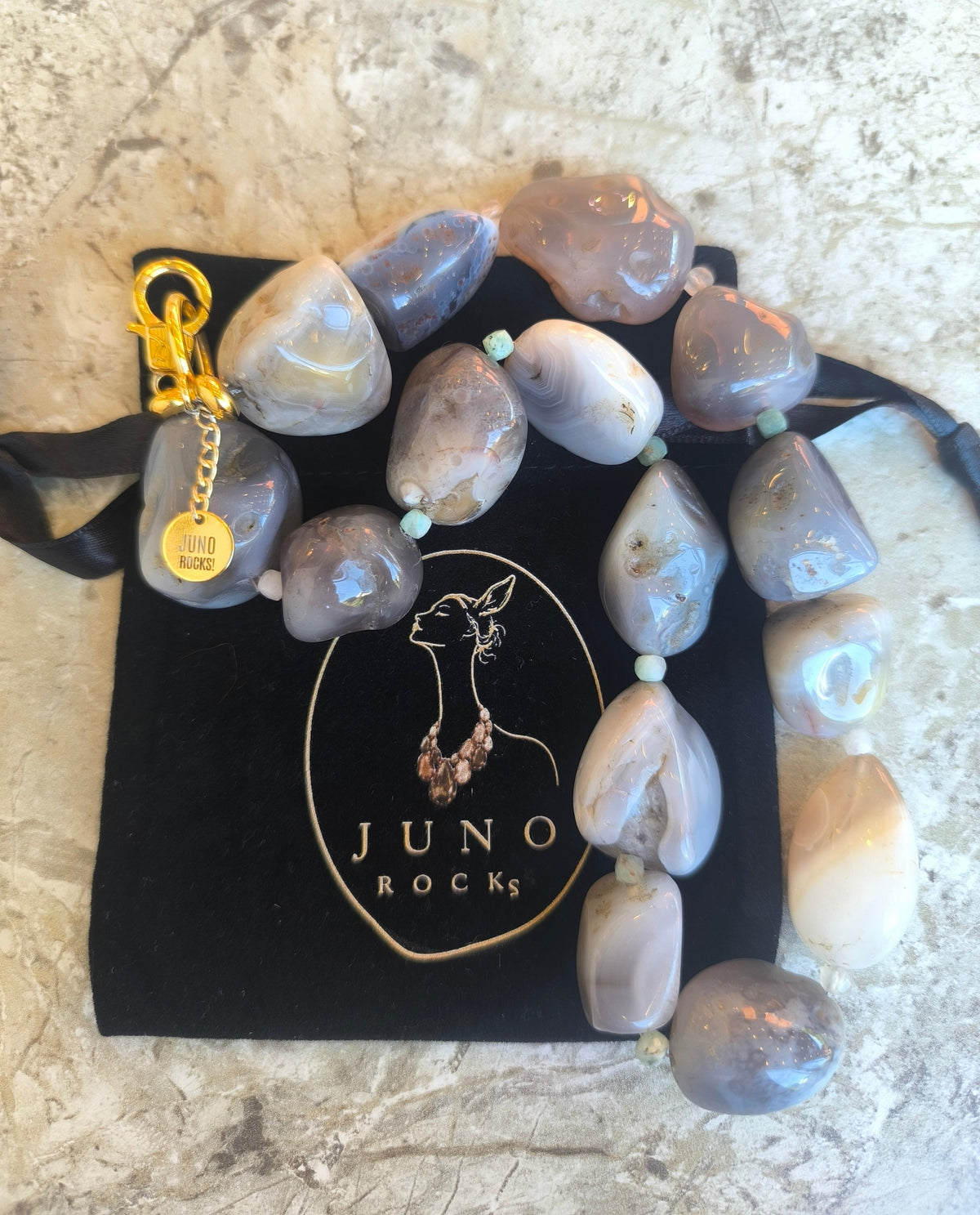 "Juno@Clouds" Doğaltaş Kolye
